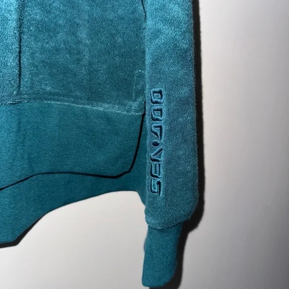 SeaDoo Teal Crew Terry Sweatshirt - Picture 3 of 4